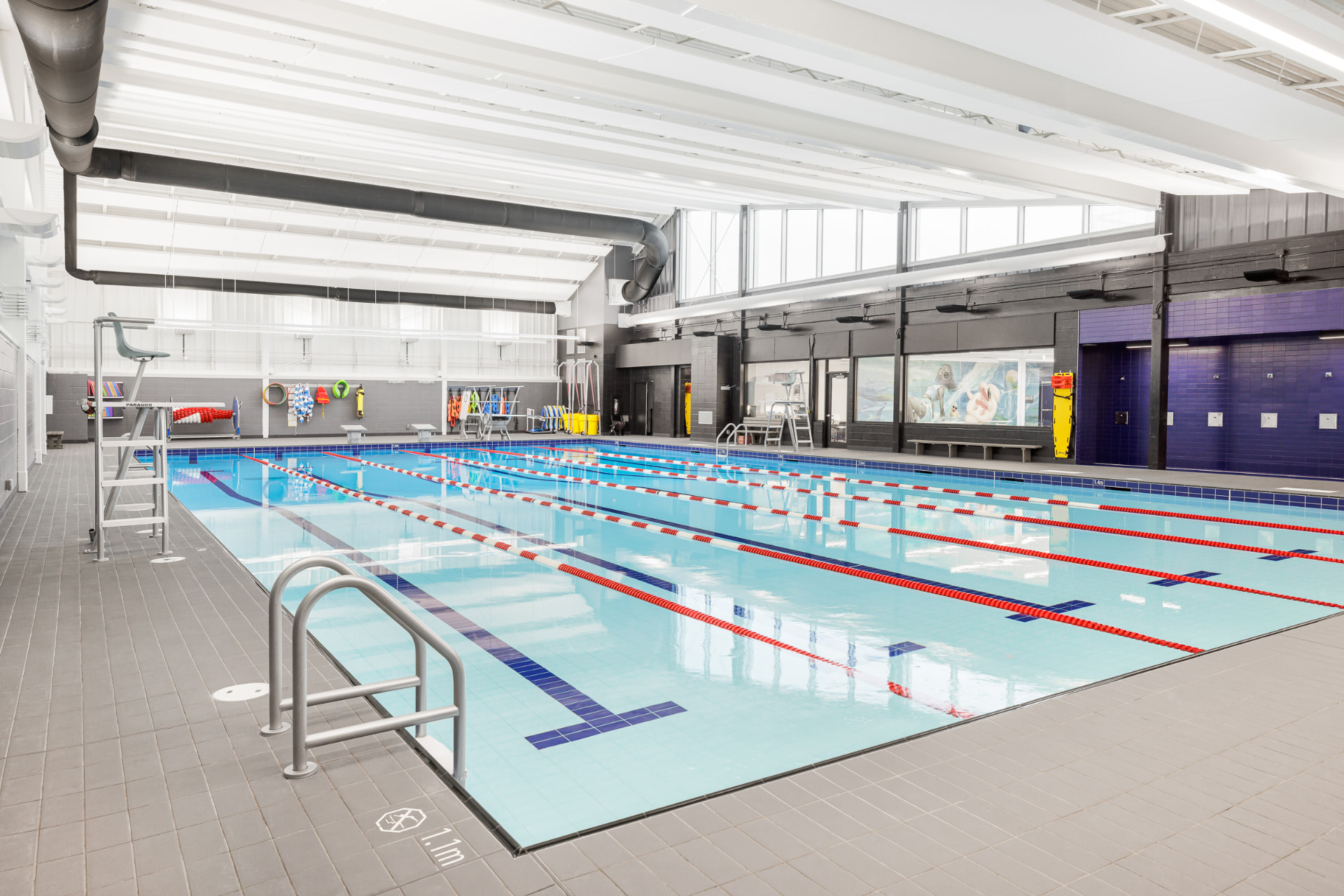 Indoor pool at the Olympia aquatic centre in Longueuil
